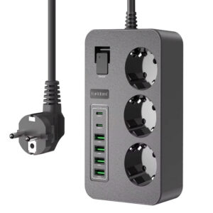 چندراهی و محافظ برق و شارژر ارلدام  اورجینال مدل ES-SC14 توان 3000 وات