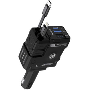 شارژر فندکی مکسول مدل DRIVE HUB توان ۱۲۰ وات با کابل جمع‌شونده