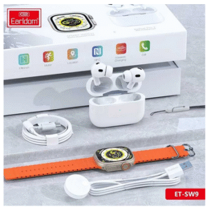 ساعت هوشمند ارلدام مدل ET-SW9 به همراه هندزفری بلوتوثی مدل 2