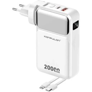 پاور بانک کانفلون مدل A57Q ظرفیت ۲۰۰۰۰ میلی آمپر همراه با هدیه ویژه