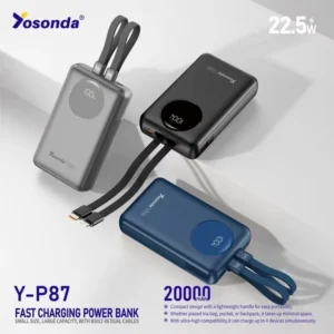 پاوربانک YOSONDA 20000 P87 همراه با هدیه ویژه