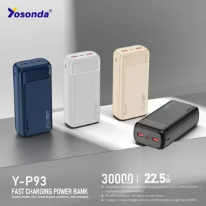 پاور بانک YOSONDA 30000 P93 همراه با هدیه ویژه